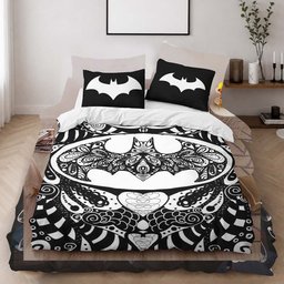 Batman Mandala Style DC Comics Duvet Cover - Batman Bedding Set 2