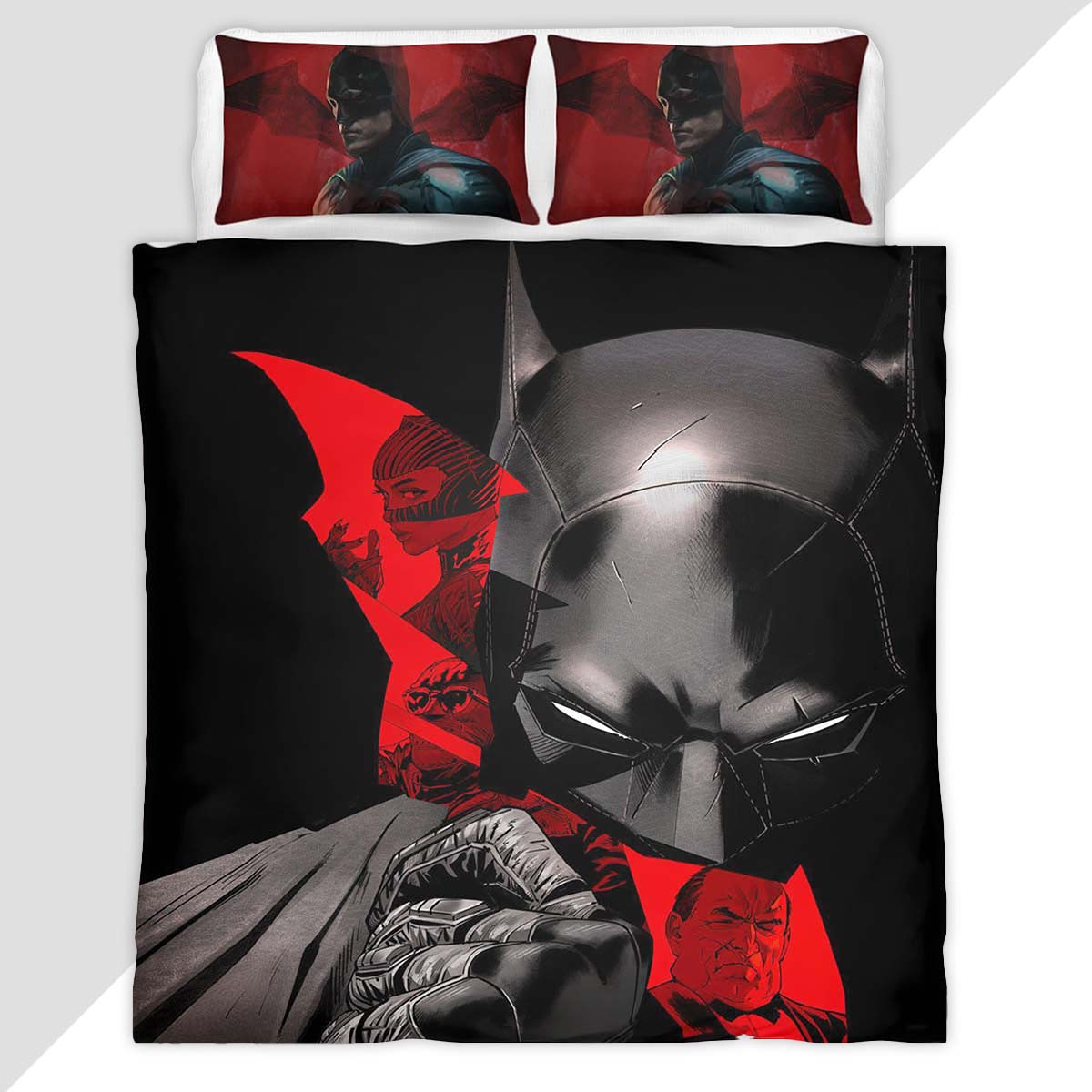 Batman Hero in dark night 7 Duvet Cover - Batman Bedding Set
