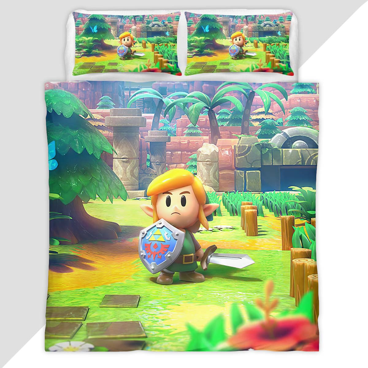 Chibi Link The Legend of Zelda Duvet Cover - The Legend of Zelda Bedding Set