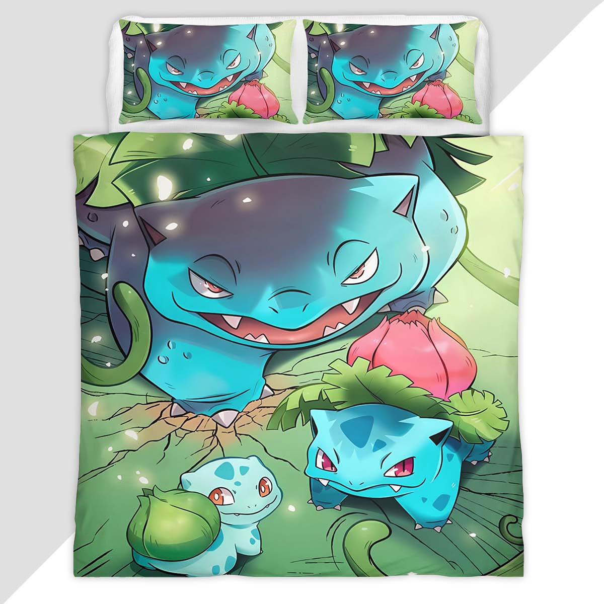 Bulbasaur Pokemon 3 Duvet Cover - Pokemon Bedding Set