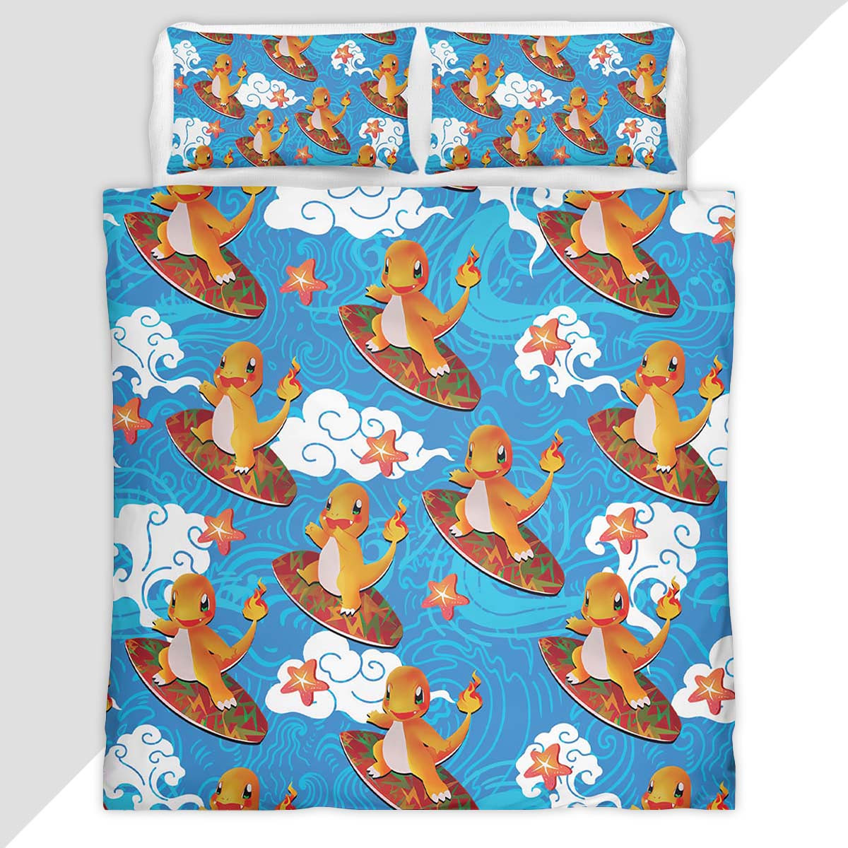 Charmander Fire Pokemon 2 Duvet Cover - Pokemon Bedding Set