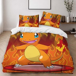 Charmander Fire Pokemon 3 Duvet Cover - Pokemon Bedding Set 2
