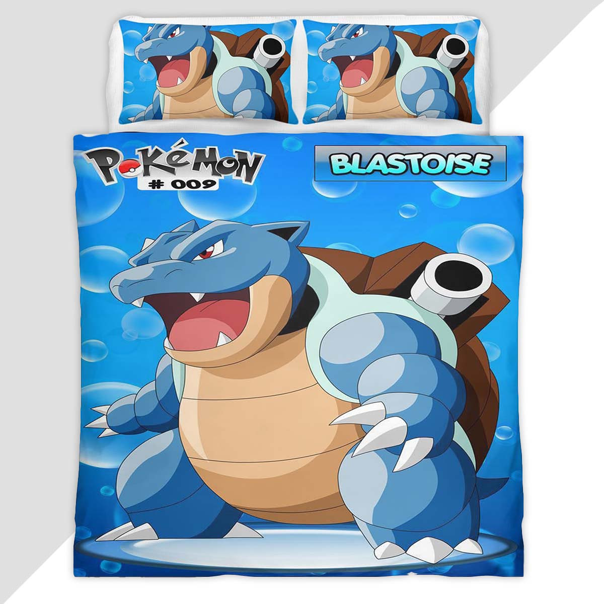 Blastoise Pokemon 2 Duvet Cover - Pokemon Bedding Set