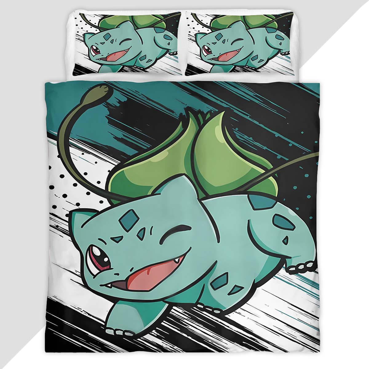 Bulbasaur Pokemon 4 Duvet Cover - Pokemon Bedding Set