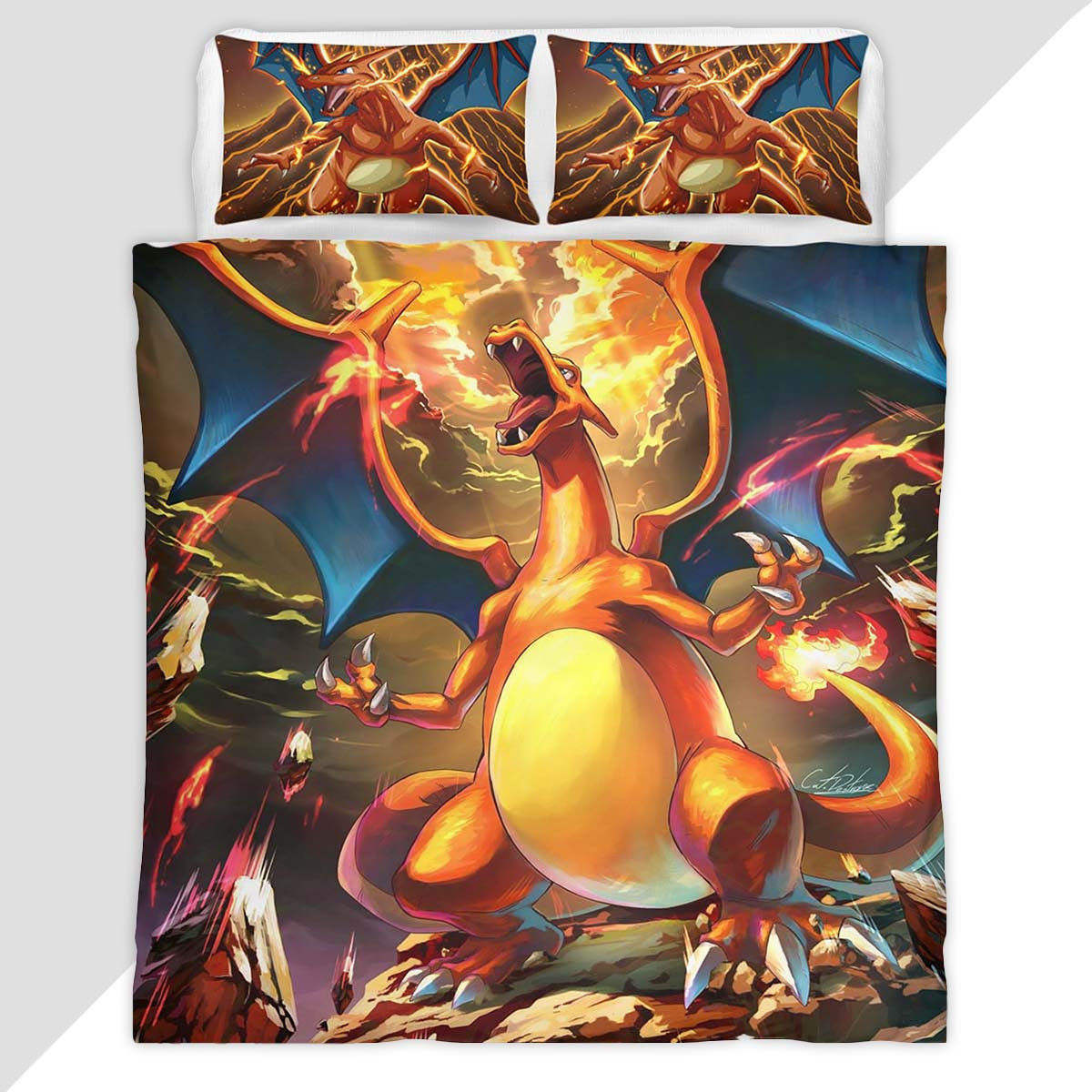 Charizard Pokemon 6 Duvet Cover - Pokemon Bedding Set