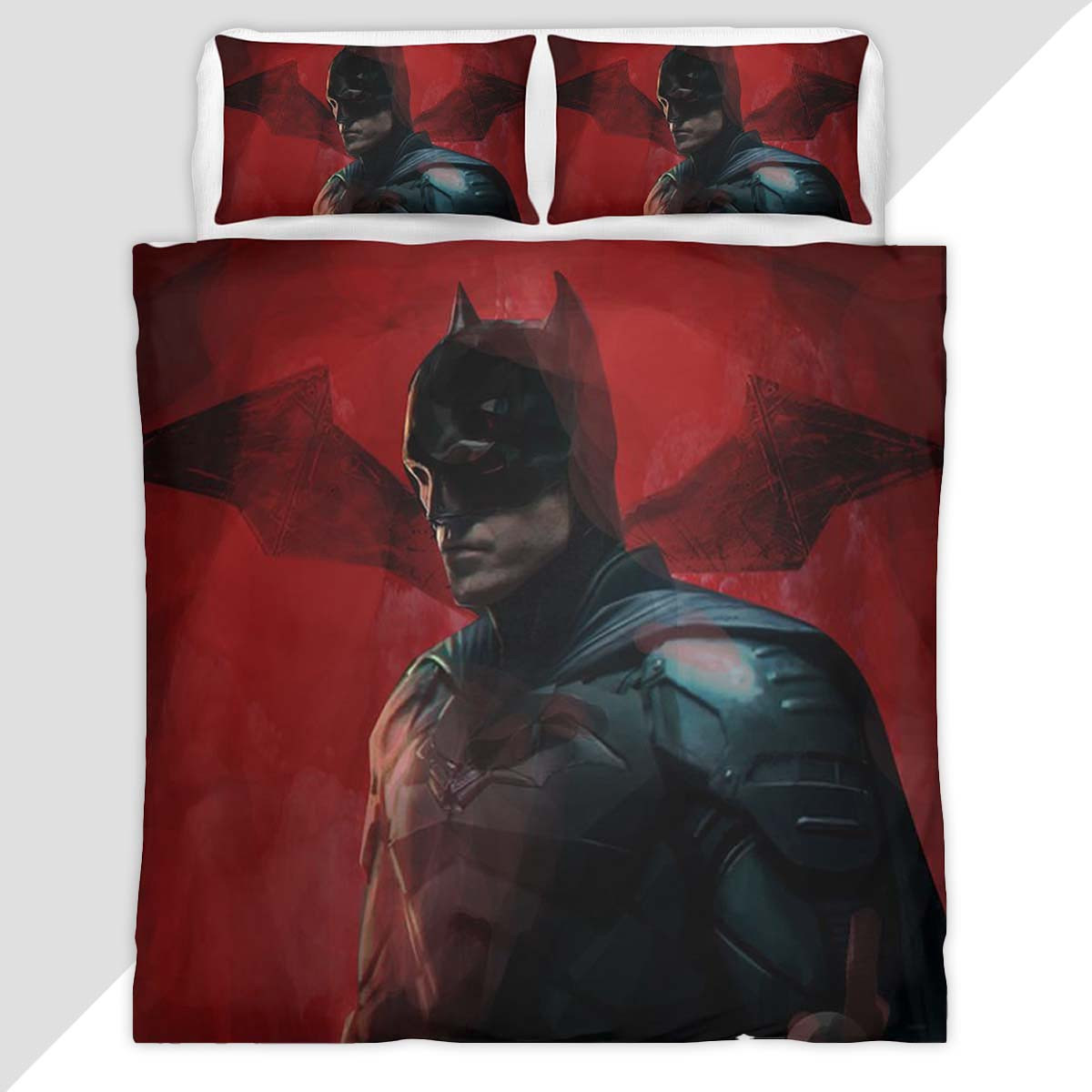 Batman Hero in dark night 5 Duvet Cover - Batman Bedding Set