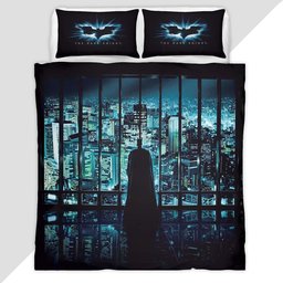 Batman Hero in dark night 9 Duvet Cover - Batman Bedding Set