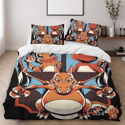 Charmander Charmeleon Charizard Fire Pokemon 2 Duvet Cover - Pokemon Bedding Set 2