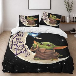 Baby Yoda I Love You To The Moon And Back Duvet Cover - Star Wars Bedding Set 2