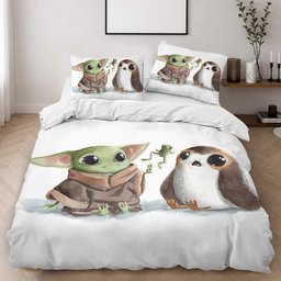 Baby Yoda Adorable Duvet Cover - Star Wars Bedding Set 2