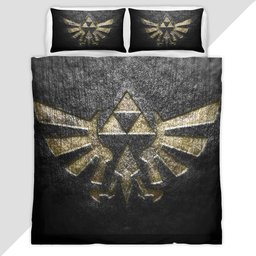 Triforce The Legend of Zelda Stone Duvet Cover - The Legend of Zelda Bedding Set