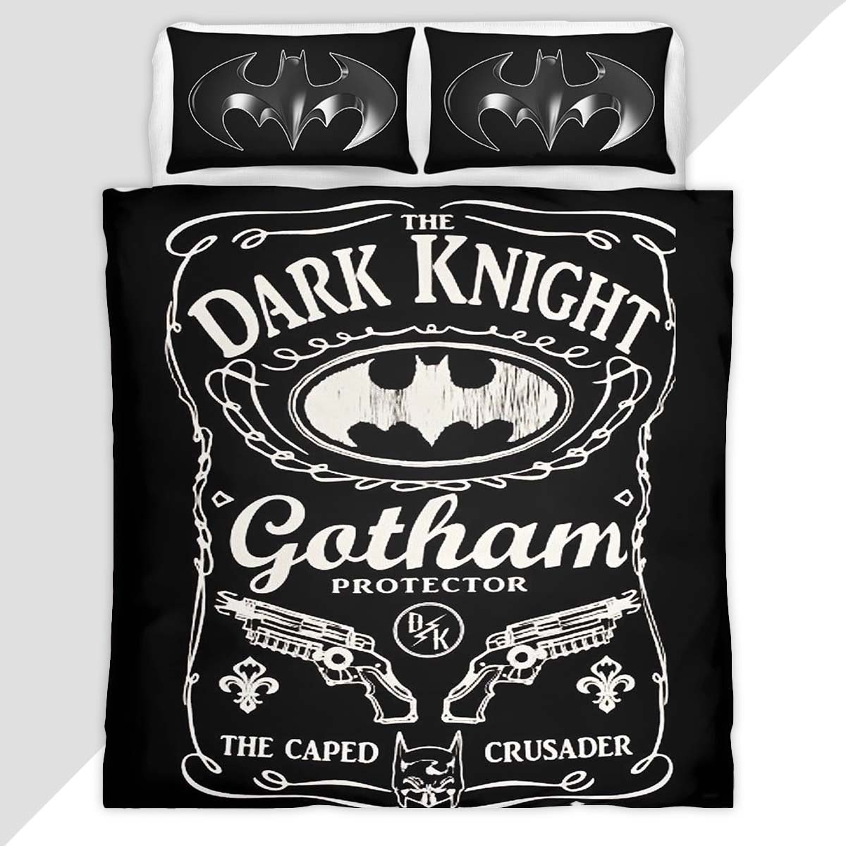 Batman Dark Night Gotham City Duvet Cover - Batman Bedding Set