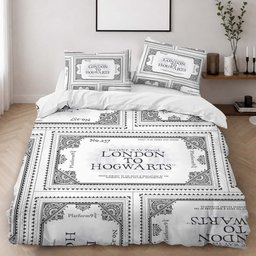 Ticket Harry Potter Hogwarts Express Platform 02 Duvet Cover - Harry Potter Bedding Set 2