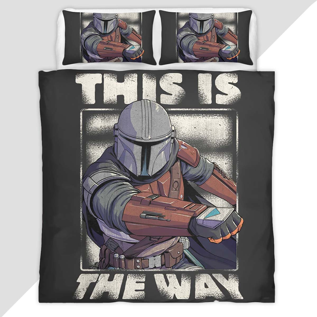This is the Way The Mandalorian 3 Duvet Cover - Star Wars Bedding Set