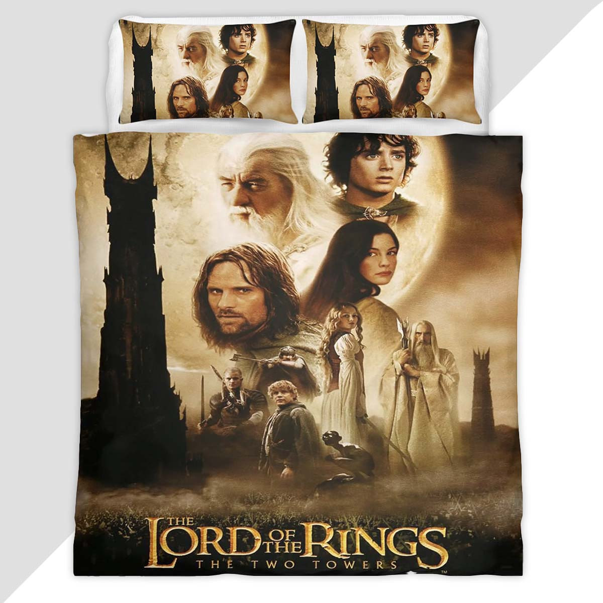 The Lord of The Rings The Two Towers The Journey Continues Duvet Cover - The Lord of the Rings Bedding Set