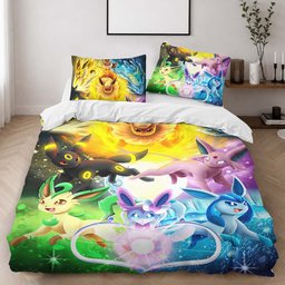 All Eevee Evolutions Pokemon 1004 Duvet Cover - Pokemon Bedding Set 2