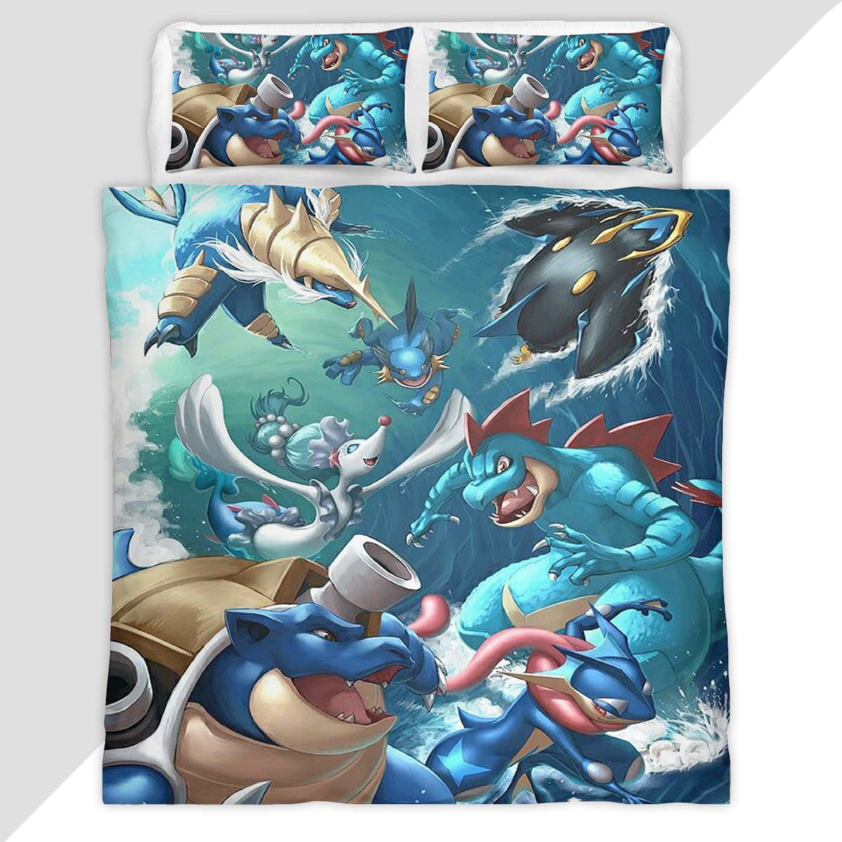 Water Pokemon Type 4 Duvet Cover - Pokemon Bedding Set