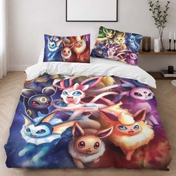 All Eevee Evolutions Pokemon 1002 Duvet Cover - Pokemon Bedding Set 2