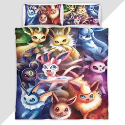 All Eevee Evolutions Pokemon 1002 Duvet Cover - Pokemon Bedding Set