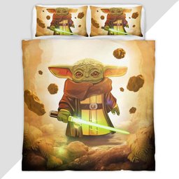 Baby Yoda Star Wars 3 Duvet Cover - Star Wars Bedding Set