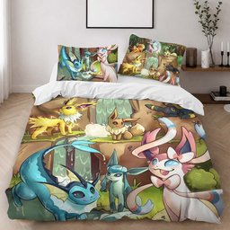 All Eevee Evolutions Pokemon 1007 Duvet Cover - Pokemon Bedding Set 2