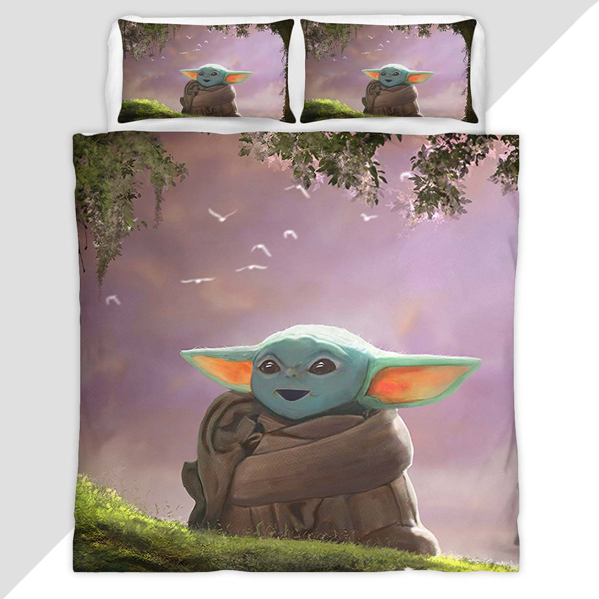 Baby Yoda Star Wars 1 Duvet Cover - Star Wars Bedding Set