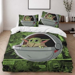 Baby Yoda Grogu Star Wars The Mandalorian Duvet Cover - Star Wars Bedding Set 2