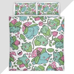 Venusaur Ivysaur Bulbasaur Pokemon Duvet Cover - Pokemon Bedding Set