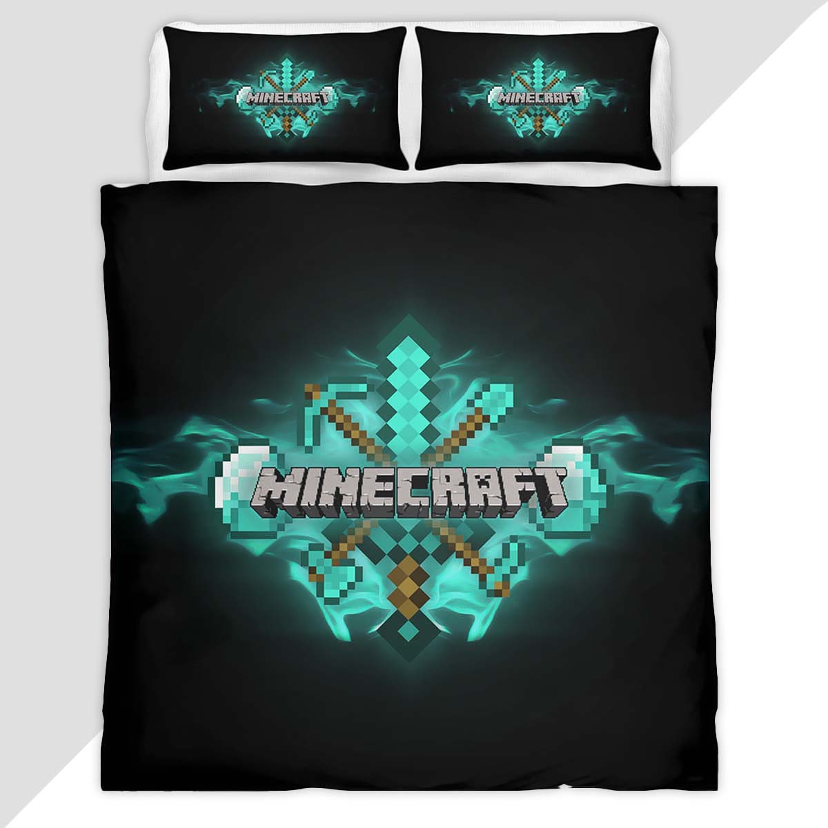 Weapon Sword Minecraft Duvet Cover - Minecraft Bedding Set