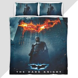 Batman Dark Night In Rain 2 Duvet Cover - Batman Bedding Set