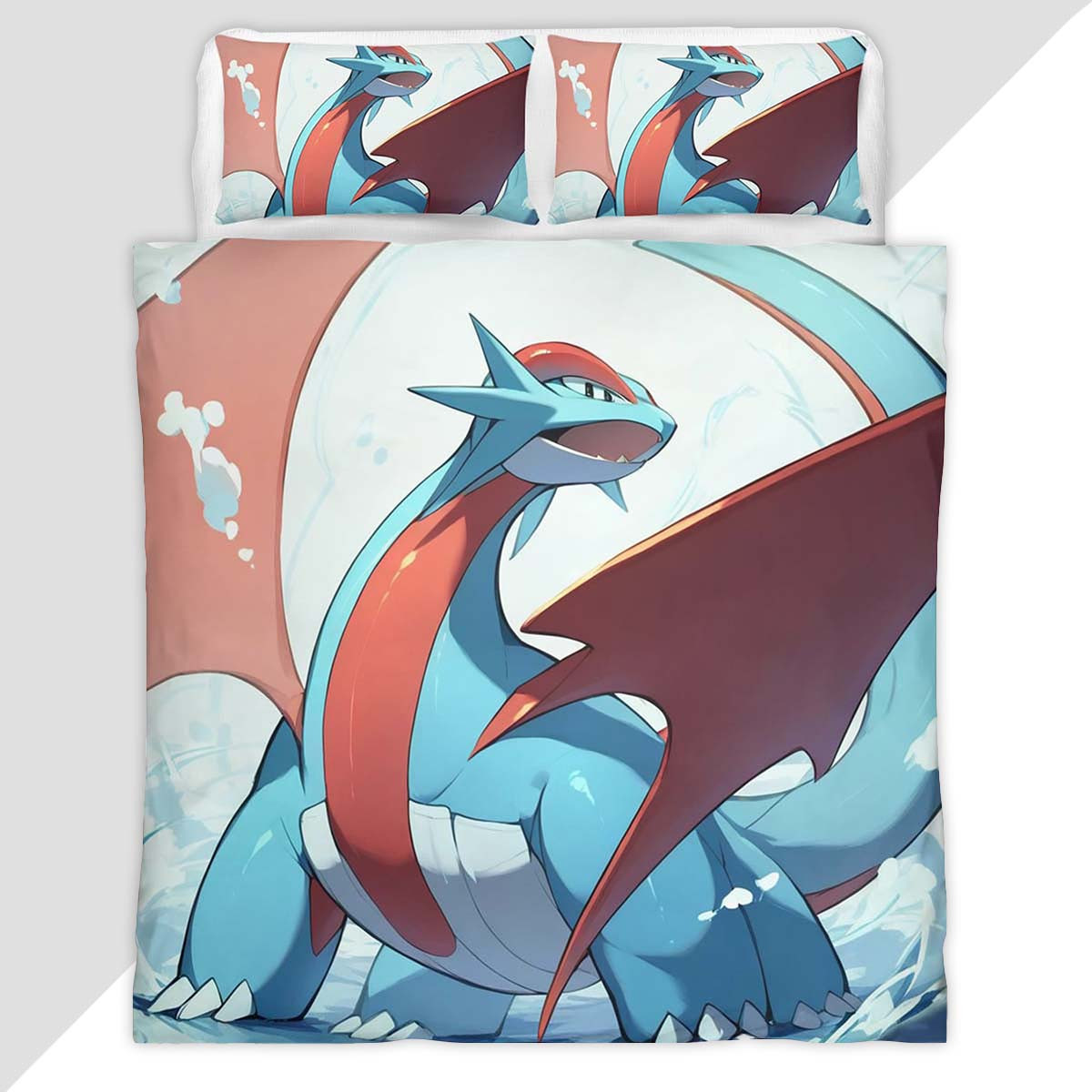 Salamence Pokemon 5 Duvet Cover - Pokemon Bedding Set