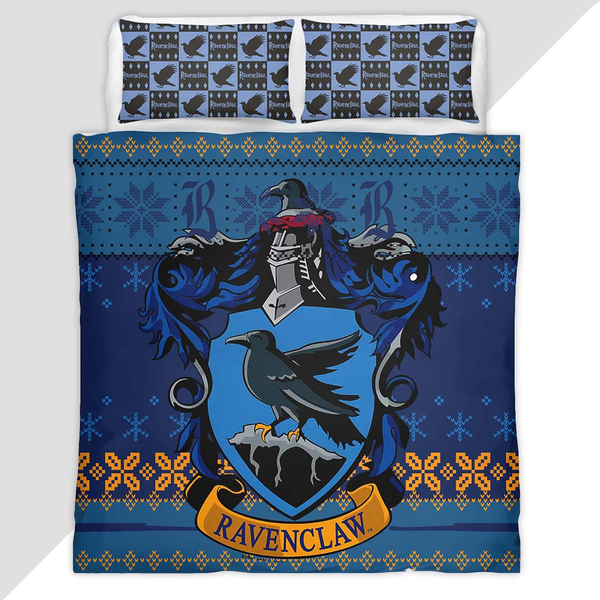 Ravenclaw Harry Potter 4 Duvet Cover - Ravenclaw House Bedding Set