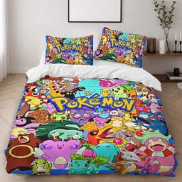Pokemon All Characters 3 Duvet Cover - Pokemon Bedding Set 2