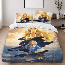 The Legend of Zelda Link And Zelda Princess All Characters 4 Duvet Cover - The Legend of Zelda Bedding Set 2