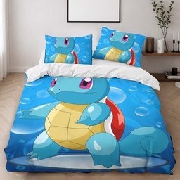 Squirtle Pokemon 3 Duvet Cover - Pokemon Bedding Set 2