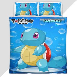 Squirtle Pokemon 3 Duvet Cover - Pokemon Bedding Set