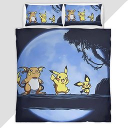 Pikachu Pokemon 9 Duvet Cover - Pokemon Bedding Set