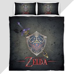 The Legend of Zelda Logo Art Duvet Cover - The Legend of Zelda Bedding Set