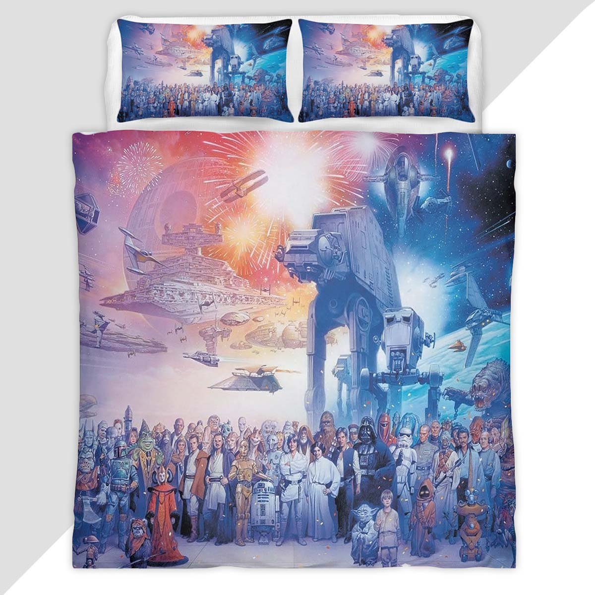 Star Wars Attack Of The Clones Duvet Cover - Star Wars Bedding Set
