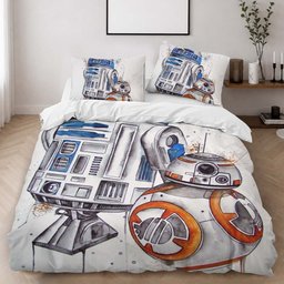 Spaceship Star Wars Robots Duvet Cover - Star Wars Bedding Set 2
