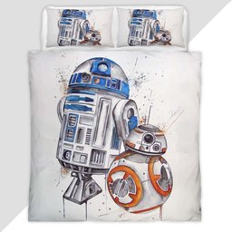 Spaceship Star Wars Robots Duvet Cover - Star Wars Bedding Set