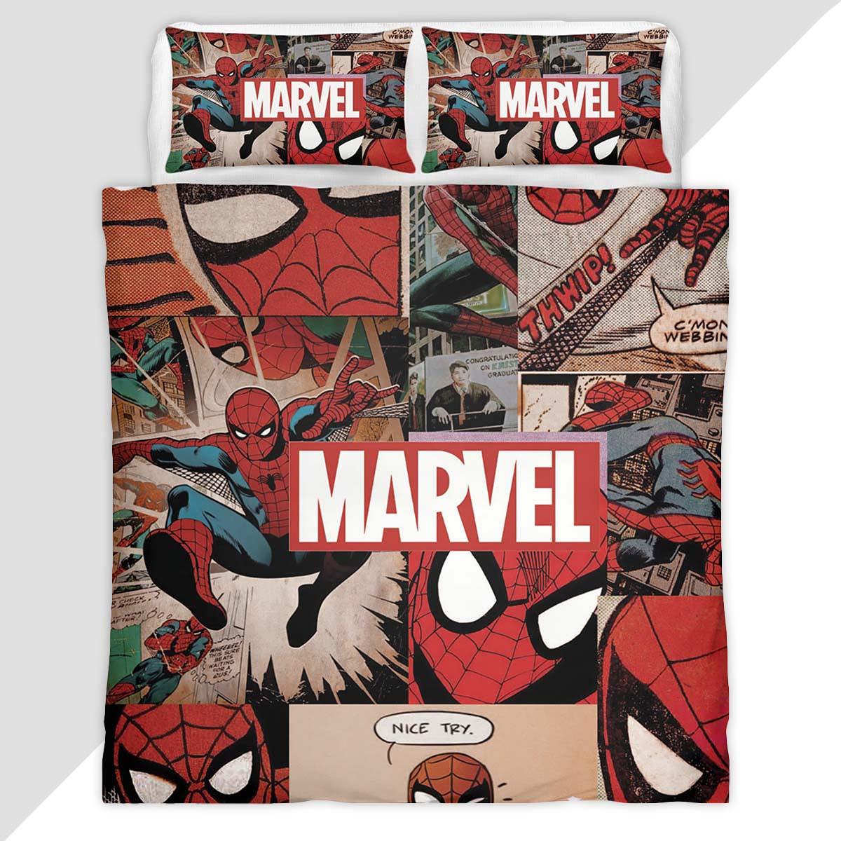 Spider-Man 46 Duvet Cover - Spider-Man Bedding Set