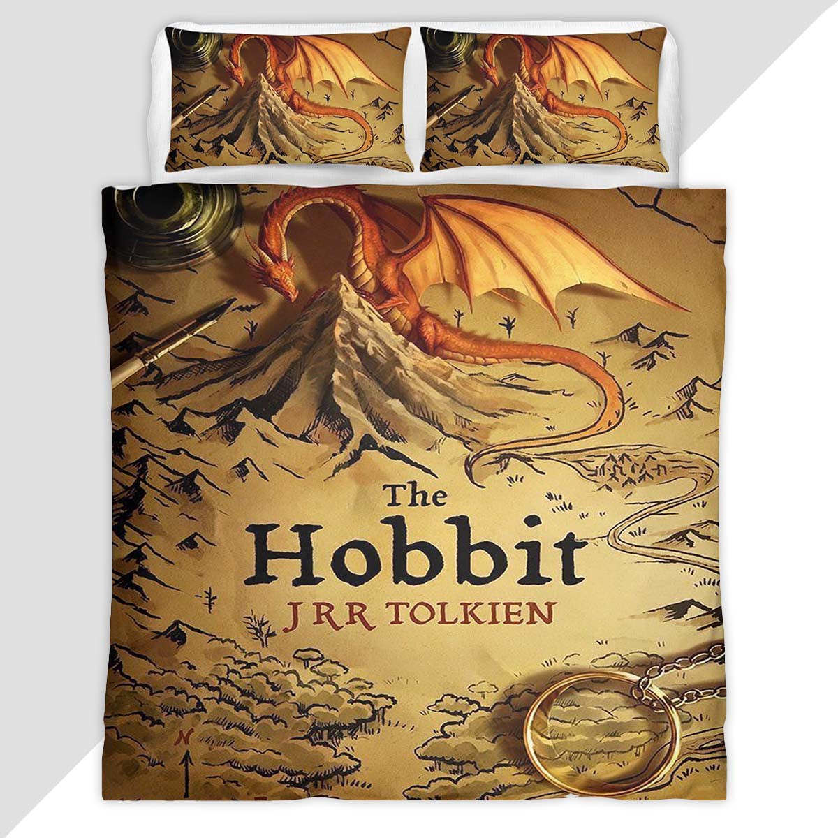 The Hobbit Jrr Tolkien 2 Duvet Cover - The Hobbit Bedding Set