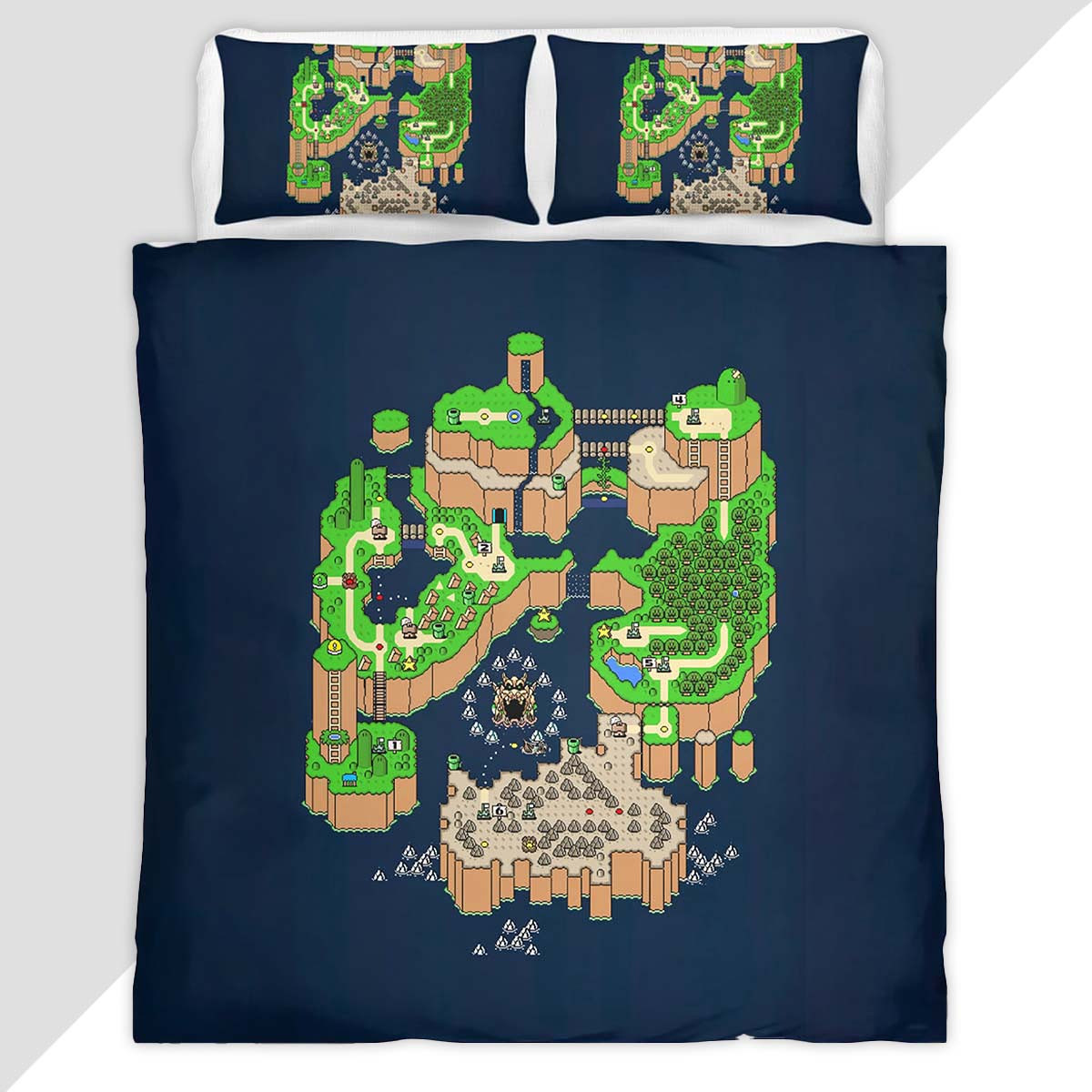 Pokemon Map Duvet Cover - Pokemon Bedding Set