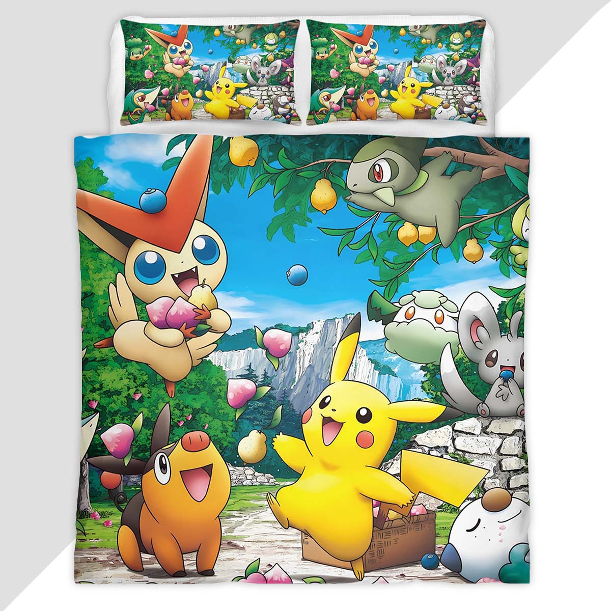 Pokemon All Characters 2 Duvet Cover - Pokemon Bedding Set