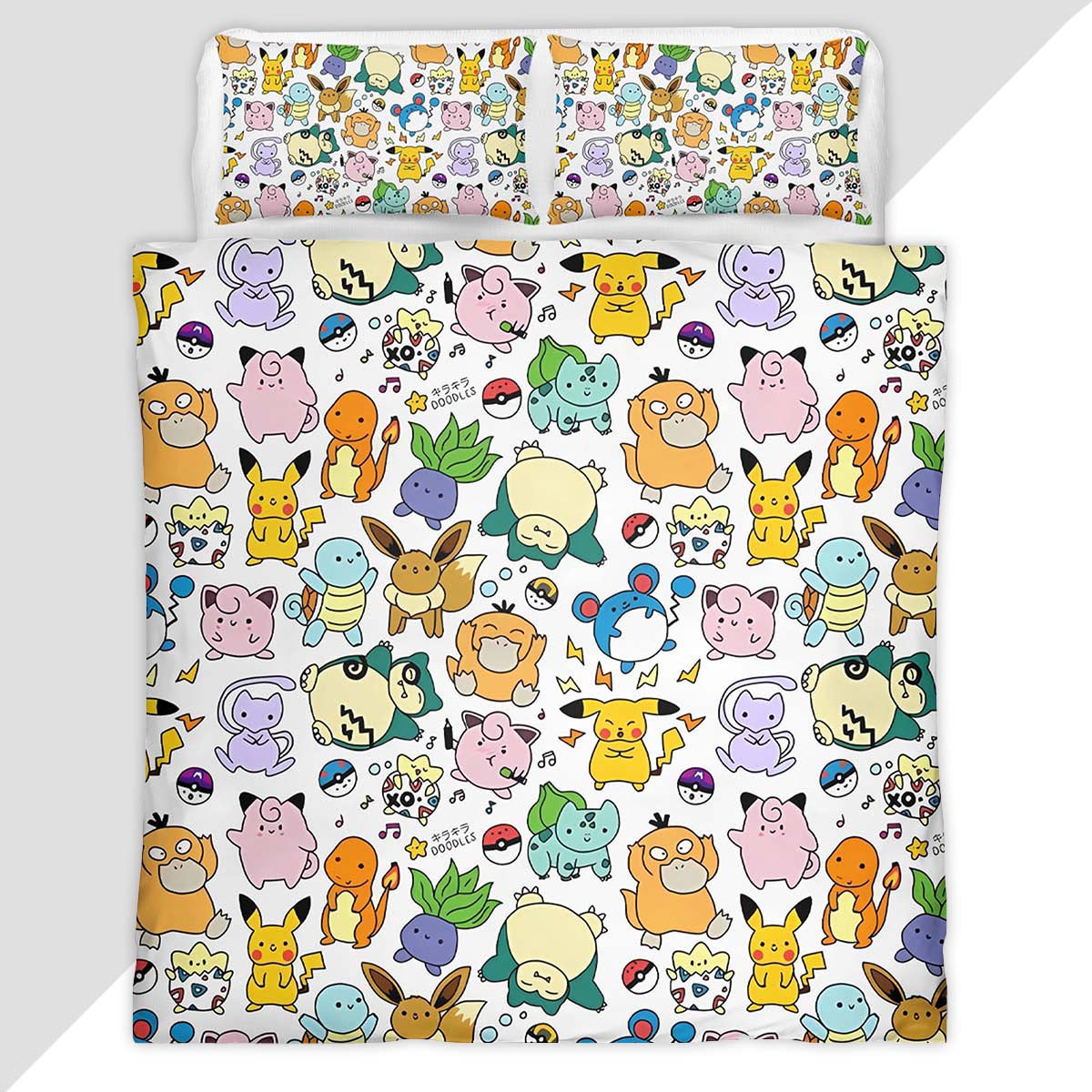 Pokemon All Characters 5 Duvet Cover - Pokemon Bedding Set