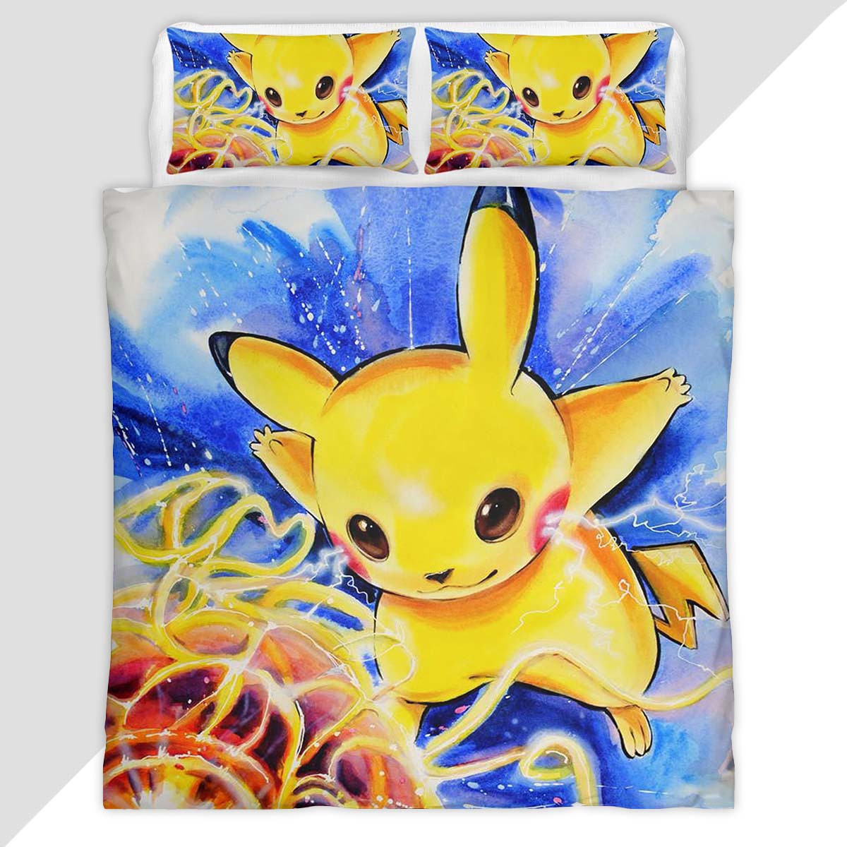 Pikachu Pokemon 7 Duvet Cover - Pokemon Bedding Set