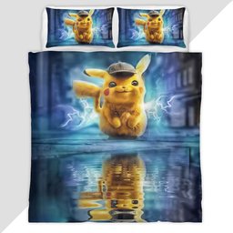 Pikachu Detective 1 Duvet Cover - Detective Pikachu Bedding Set