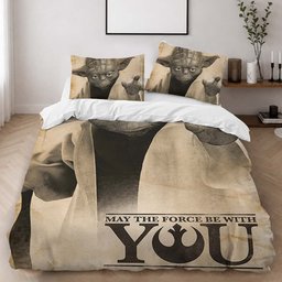 Star Wars Yoda May The Force Be With You Duvet Cover - Star Wars Bedding Set 2