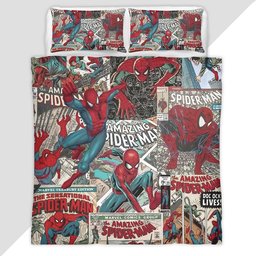 Spider-Man Comics 3 Duvet Cover - Spider-Man Bedding Set